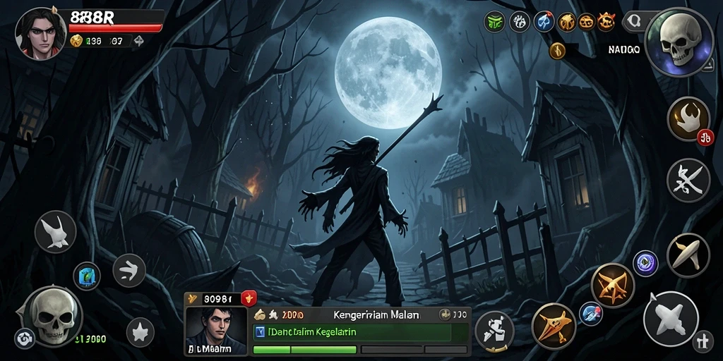 Gameplay menegangkan di dalam suasana kegelapan yang mencekam.