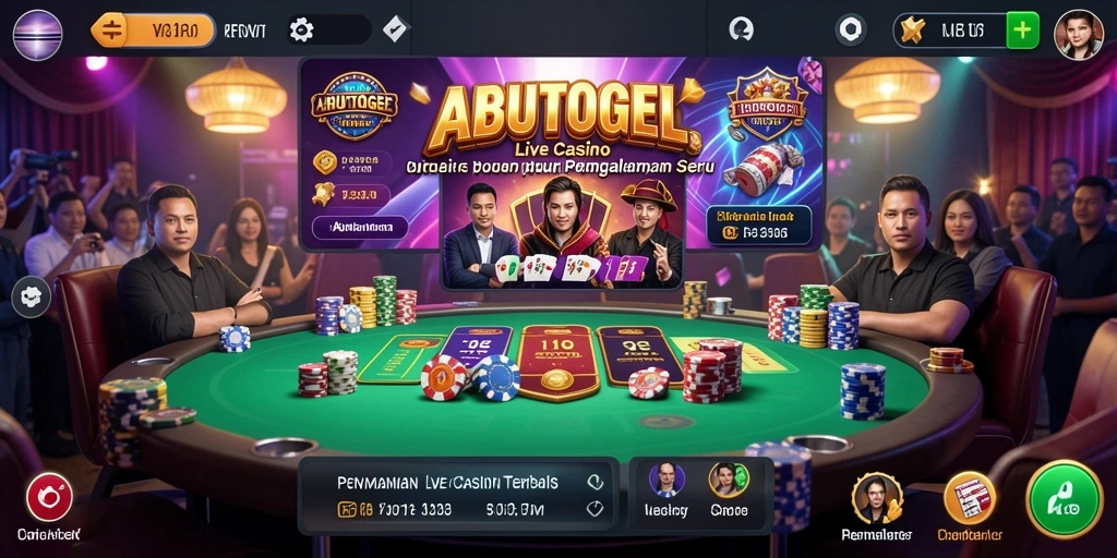 Tampilan gameplay seru di aplikasi Live Casino ABUTOGEL.