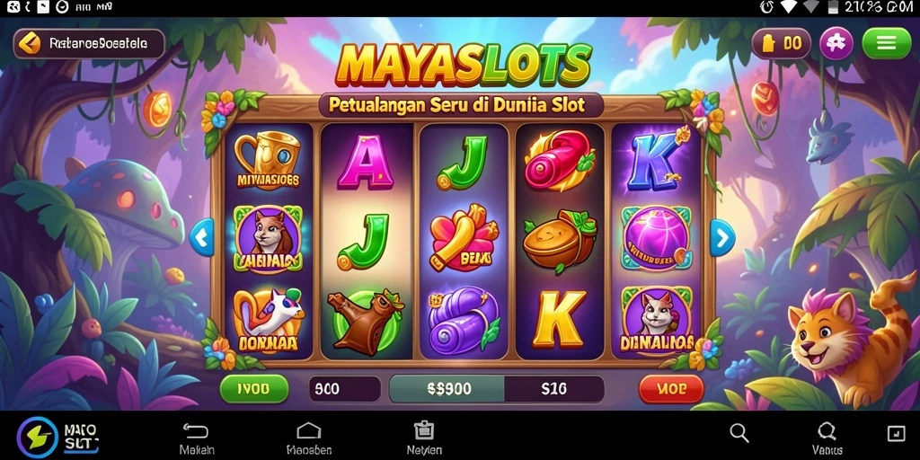 Tampilan gameplay seru MAYASLOTS dengan berbagai petualangan.