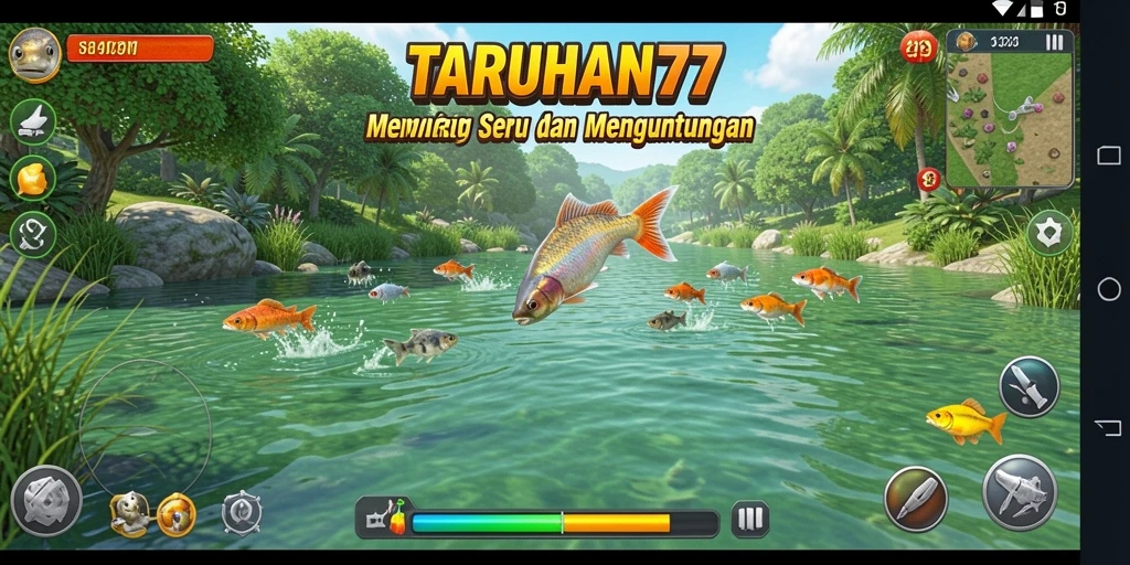 Screenshot TARUHAN77 menampilkan aksi memancing yang seru dan interaktif.